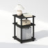 3-Tier Closet, Furinno Turn-N-Tube Night Stand, Nightstand with Open Shelf, Bedside Table, End Table, Side Table