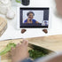 Cook Book Stand: Solid Wooden Recipe Book Holder for Hands-Free Cooking