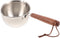 Mini Milk Warmer Pot, Small Sauce Pan, Stainless Steel Pot for Cheese Melt, Butter with Wood Handle