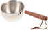 Mini Milk Warmer Pot, Small Sauce Pan, Stainless Steel Pot for Cheese Melt, Butter with Wood Handle
