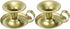 PATIKIL Set of 2 Retro Iron Taper Candle Holders, Gold Simple Candlestick Stand for Halloween & Wedding Decor