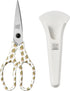 Linoroso Heavy Duty Kitchen Scissors - Japanese Steel 4034 with Magnetic Holder for Meat, Vegetables, BBQ