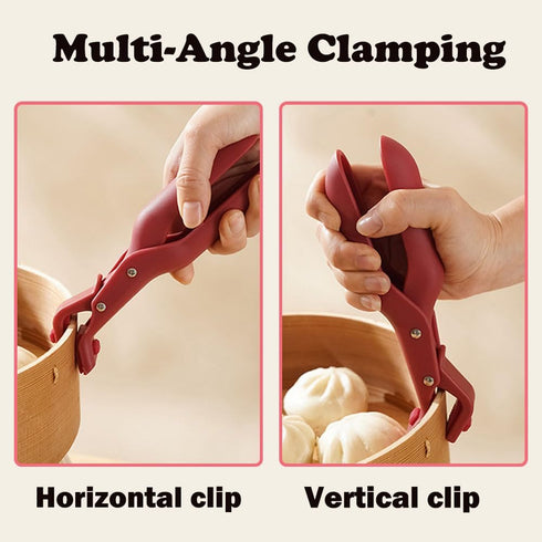Multi-Purpose Anti-Scald Bowl Holder Clip for Kitchen, Silicone Anti-Slip Clip for Dishes, Pots, Bowls