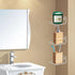Bigfety Acrylic Small Floating Shelves for Wall, 3-Ledges Clear Mini Display Floating Shelf with Adhesive or Screw