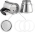 Sivaphe 6 Cups Replacement Infuser Parts for Stainless Steel Stovetop Espresso Coffee Maker, 1 Filter and 3 Gasket Seals
