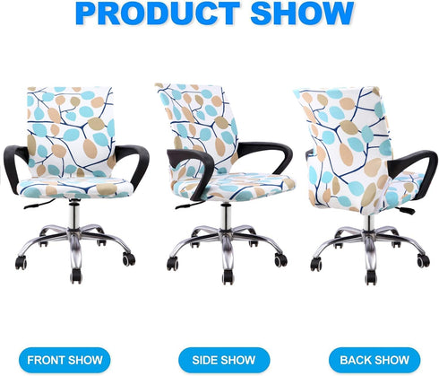 Office Chair Cover, Computer Ergonomic Slipcover, Mid Back Chair Covers (Chair not Included)