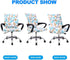 Office Chair Cover, Computer Ergonomic Slipcover, Mid Back Chair Covers (Chair not Included)