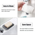3 Self Draining Soap Dishes, Pcs Silicone Soap Saver, Waterfall Drainer Soap Holder for Bathroom, Extend Soap Life