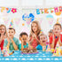 Uikeleexm 54 108 Inch(3 Blue Sky White Clouds Birthday Party Supplies Cartoon Story Tablecloth Party Table Cover