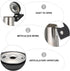 jojofuny 2Pcs Kettle Alarm Teapot Loud Whistle - Whistling Tea Kettle Lid Replacement, Stainless Steel Nozzle Flute