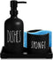 Dish Soap Dispenser for Kitchen, Glass Dish Soap Dispenser with Sponge Holder,