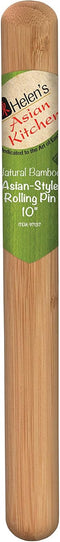 Helen's Asian Kitchen Dumpling Rolling Pin, 10-Inches Natural Bamboo
