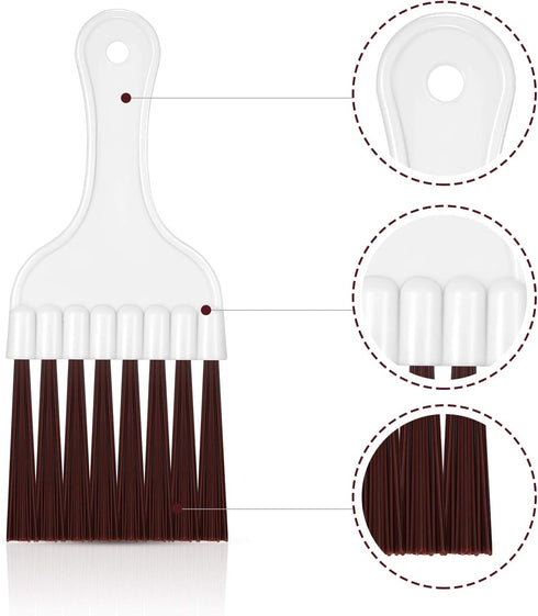 8 Packs Air Conditioner Condenser Cleaning Brush, Small Plastic Whisk Brush for Refrigerator Coil & HVAC Cleaning