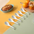 Asian Soup Spoons Set of 6, Ceramic Japanese Ramen Spoons, Dishwasher Safe