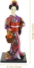 VOSAREA 12-Inch Hand-Painted Japanese Geisha Doll Figurine