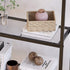 Huaa 4 Ladder Shelf,Black Bookshelf Tier Small Bookshelf,Ladder Shelf Bookcase,Tall Bookshelf,Leaning Bookshelf,Skinny