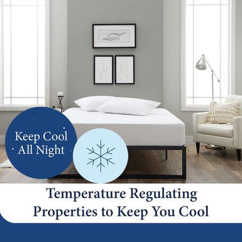 Cosy House Collection Luxury Mattress Protector - White King - Ultra Soft Comfort, Stays Cool & Quiet, Bamboo Blend