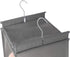 MAX Houser 5 Shelf Hanging Closet Organizer - Space Saver with (4) Side Pockets, Foldable, Light Grey
