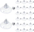 20 Pcs Suction Cups for Glass Window, PVC Clear Sucker Pads 1.73"/44mm with Cap Nut M6 Thread for Home Organization
