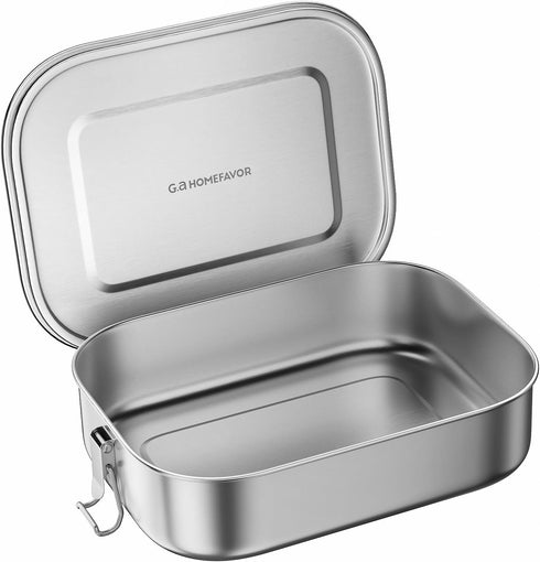 G.a HOMEFAVOR Stainless Steel Bento Lunch Box - 1200 ml/40 oz Large Leak Proof Lightweight Container for Sandwich,