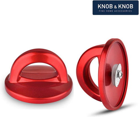 Universal Pot Lid Red Knob, Heat Resistant Replacement Handle for Crockpot, Glass, Steel Lids, Easy Grip Lid Handle (1
