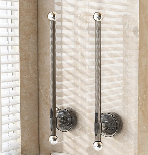 Cciphy Suction Cup Paper Towel Holder, Adjustable Self Adhesive Paper Towel Holder Under Cabinet, Wall Mount Paper Roll