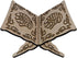 LNQ LUNIQI Wooden Book Stand Foldable Quran Bible Book Holder Muslim Reading Bookshelf Magazine