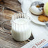 CHOOLD Elegant Wave Shaped Crystal Glass Creamer, Coffee Pitcher/Serving Jug for Kitchen, 8.5 oz