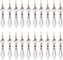 20pcs Clear Crystal Chandelier Icicle Prisms Lamp Candelabra Replacement Parts with Octagon