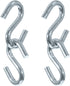 Paracord Planet - 4 Packs S Shaped Hooks, 3/8 Inch Thick, 3 Inches Long