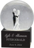 Personalization Universe Personalized Wedding Couple Musical Snow Globe - Engraved Names &