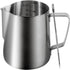 20oz 600ml Milk Frothing Pitcher, Large Capacity Stainless Steel Milk Coffee Cappuccino Latte Art Jug with Latte Art Pen
