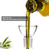 HAIZEEN 8 Ounce Olive Oil & Vinegar Dispenser Glass Cruet, No Funnel Needed Kitchen Decanter