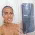Fangkun iPad Mount Clear Shower Curtain Liner - 4 Touch-sensitive Pockets, Bathroom Storage Bag 32 x 72 inches