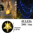 20ft 40 Solhice Color Changing Star String Lights for Bedroom LEDs, Hanging Twinkle Lights USB Powered, Bunk Bed Lights