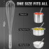 Walfos Whisk, 17in Large Heavy Duty Stainless Steel Wire Whisk for Beating Eggs, Blending Sauces, Mixing Batter