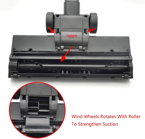 EZ SPARES Universal Vacuum Brush Head Replacement 1 1/4" 32mm Turbo Floor Brush for Hardwood Flooring