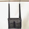 Portable Hanging Mesh Bag with 2 Hooks, Shower Organizer with 4 Storage Pockets for Bathroom and College Dorm