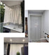 Self Adhesive Ceiling or Wall Curtain Track, No Drill Curtain Rod, No Damage Hangers for Windows, Closet, Bathroom