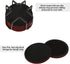 THECOSKY Set 6 Sleek Absorbent Coasters with Holder Silicone Cup Mat with Removable Felt Insert Non-Slip, Non-Stick