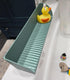 4 1Pack, Bathtub Splash Guard for Tub - Silicone Tub Water Splash Guard with Suction Cups, Bath Toy Holder, Tub Play