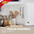 Command Small Stainless Steel Metal Hooks, 8 Hooks with 10 Command Strips, Holds up to 0.5 lb