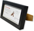 Golden State Art Wood Frame for 4x9 Business License Certificate with Real Glass & Table-top Display, Black