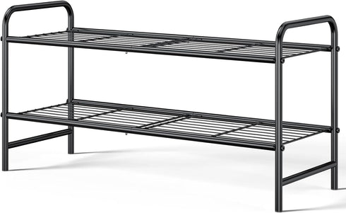 Kitsure Shoe Rack - Stainless Steel Shoe Organizer, Sturdy Shoe Rack for
