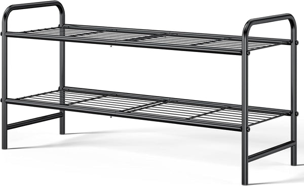 Kitsure Shoe Rack - Stainless Steel Shoe Organizer, Sturdy Shoe Rack for