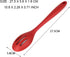 Silicone Nonstick Slotted Spoons Set, 2 High Heat Resistant Cooking Baking Spoons for Stirring, Mixing, Serving, Red