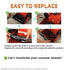 Replacement Belts for Dirt Devil Upright Vacuum Cleaner Style 5, Pack of 2, Compatible with Power Max Pet, Featherlite,