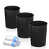 JiatuA 3 Pack Small Trash Can with Trash Bags Bathroom Garbage Bin