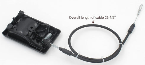 Flapper Style Recliner Release Handle, Replacement for Lane and Action Recliners, 2 5/8" Exposed Wire, Black