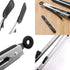 Kitchen Tongs 9 inches and 12 inches, Stainless Steel Locking with Silicone Tips for Cooking, BBQ Serving